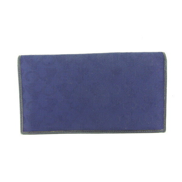 Celine Long Bifold Wallet Blue Navy - Picture 1 of 6